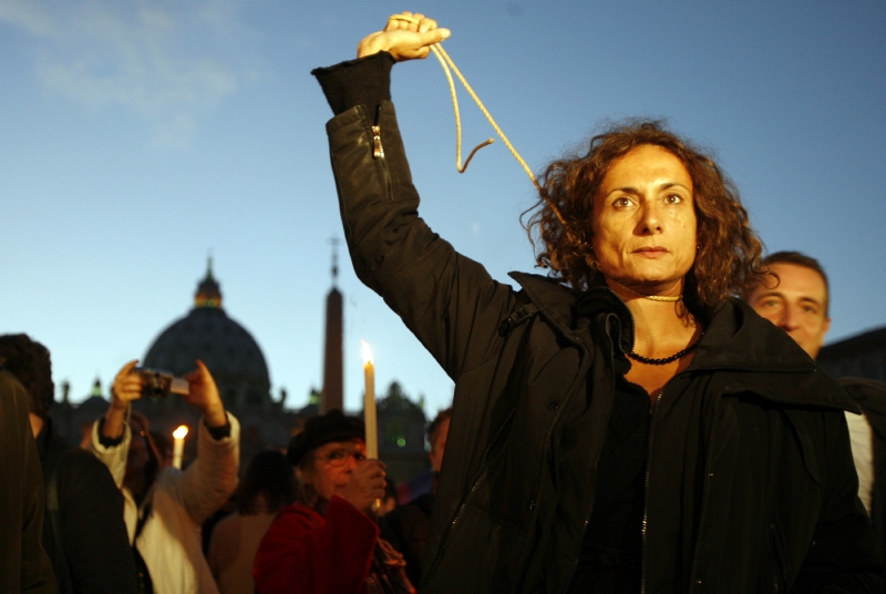 Italská obhájkyně práv transgender osob Vladimir Luxuria na snímku z roku 2008.