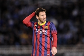 Lionel Messi z Barcelony.