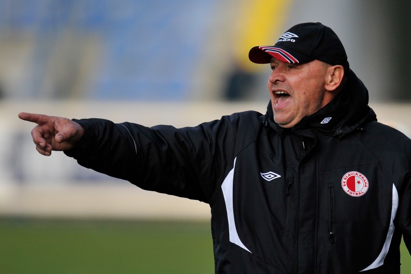 Trenér Slavie Miroslav Koubek.