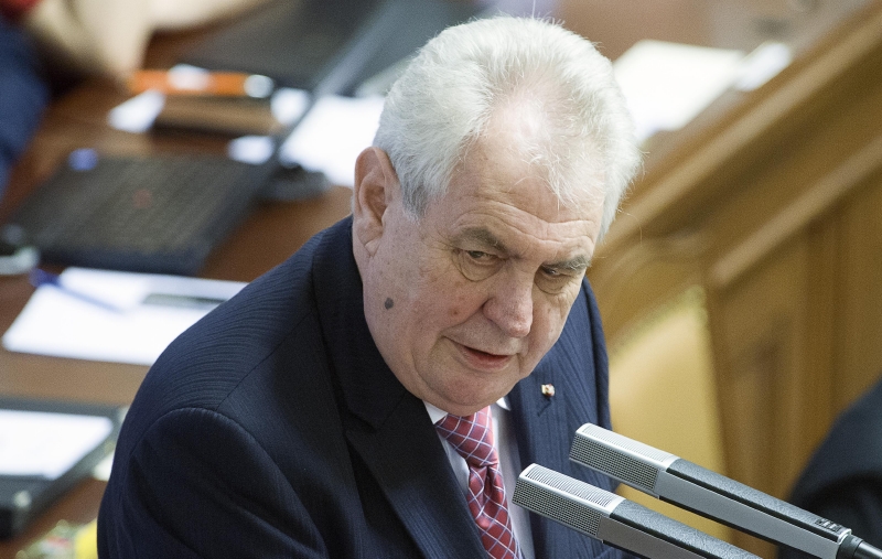 Prezident Miloš Zeman. Prezident Miloš Zeman.
