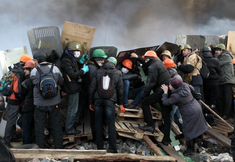 Demonstrace v Kyjevě trvají už tři měsíce.