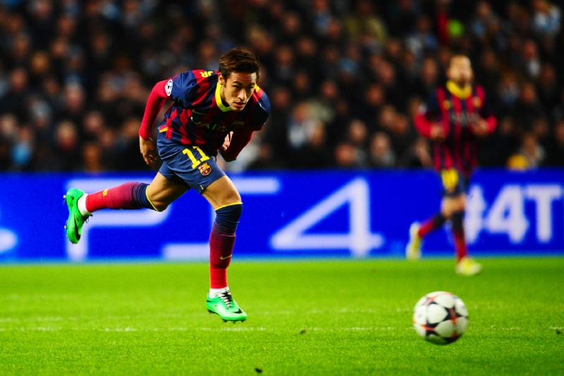 Brazilec Neymar ve službách FC Barcelony.