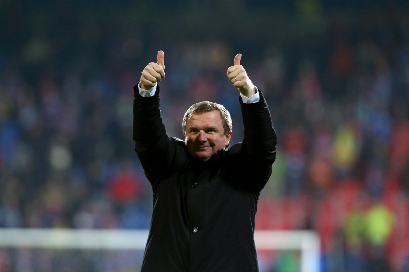 Pavel Vrba ještě jako kouč Plzně slaví výhru nad CSKA Moskva