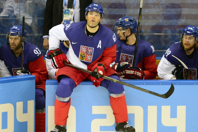 Smutný Jaromír Jágr po prohraném utkání s USA.