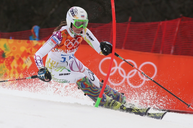 Lyžařka Šárka Strachová.