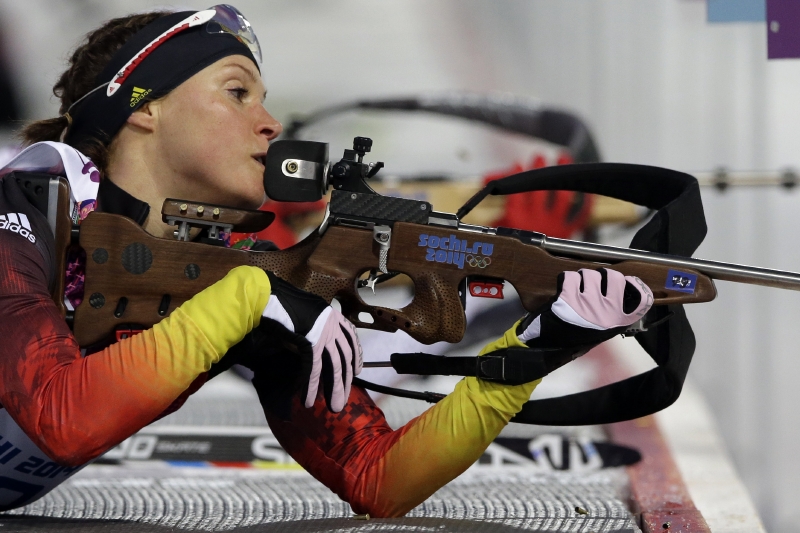 Biatlonistka Eva Sachenbacherová-Stehleová.