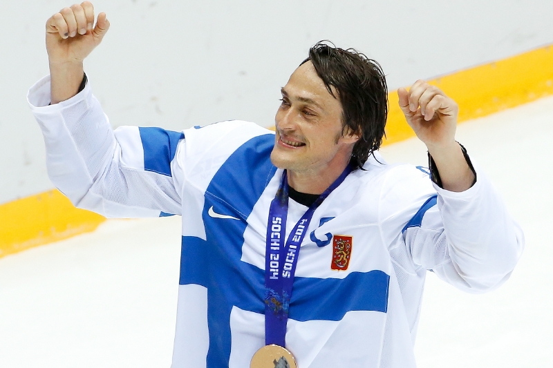 Finský hokejový kanonýr Teemu Selänne.