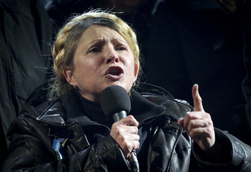 Julia Tymošenková po propuštění z nemocnice.