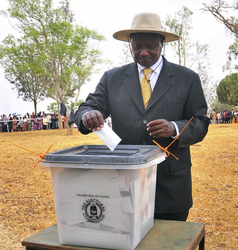 Ugandský prezident Yoweri Museveni.