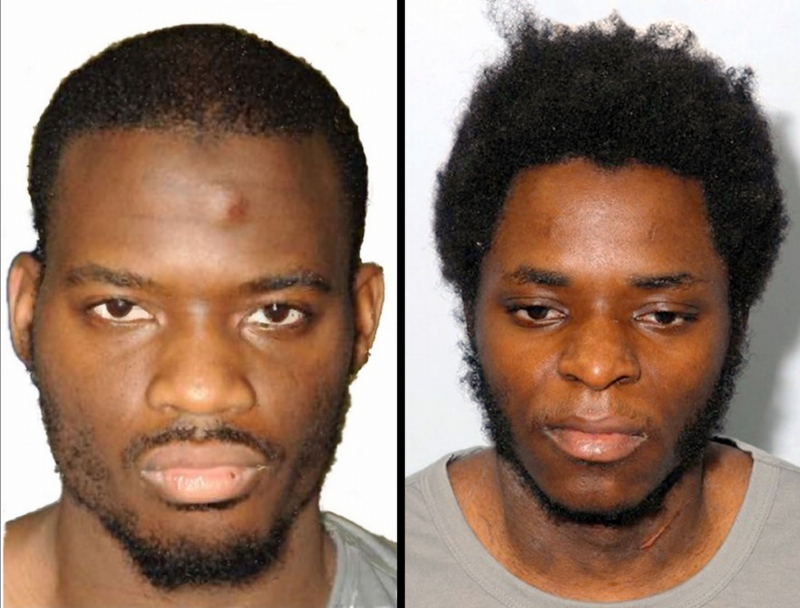Vrahové Rigbyho: Vlevo Michael Adebolajo, vpravo Michael Adebowale. Vrahové Rigbyho: Vlevo Michael Adebolajo, vpravo Michael Adebowale.
