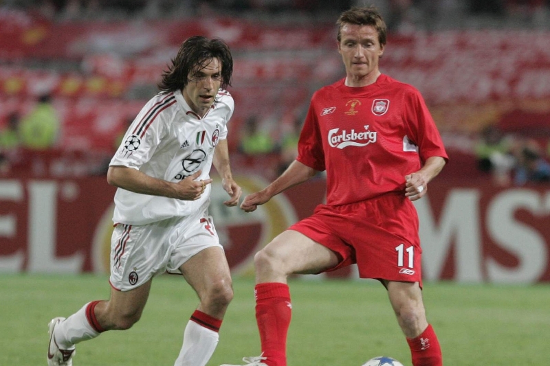 Vladimír Šmicer (vpravo) v dresu Liverpoolu.
