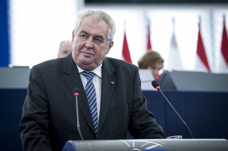 Projev Miloše Zemana.