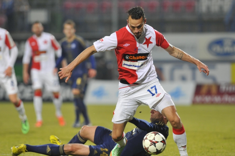 Záložník pražské Slavie Jan Vošahlík.