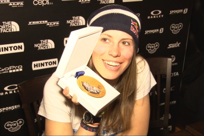 Olympijská vítězka Eva Samková.