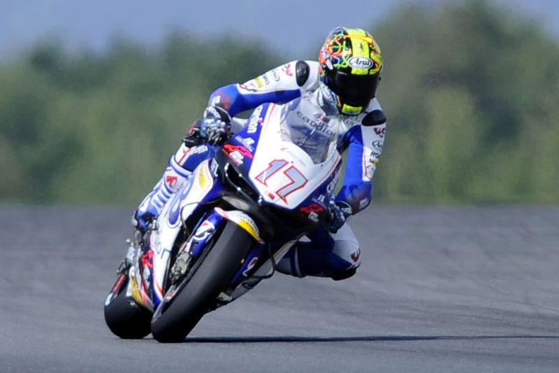 Motocyklový jezdec Karel Abraham.