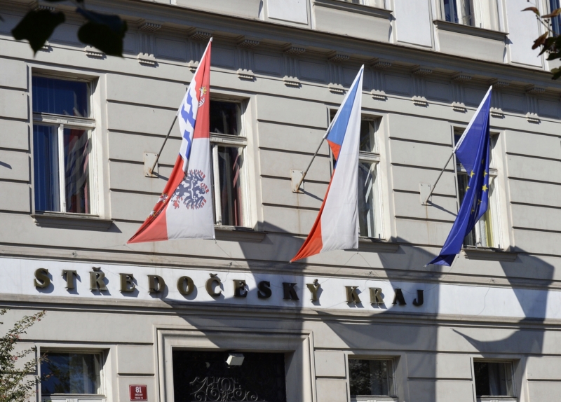 Budova středočeského krajského úřadu v Praze. Budova středočeského krajského úřadu v Praze.