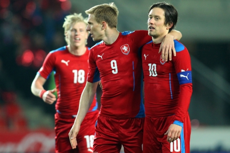 Tomáš Rosický (vpravo) s Bořkem Dočkalem.