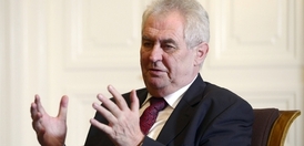 Prezident Miloš Zeman.