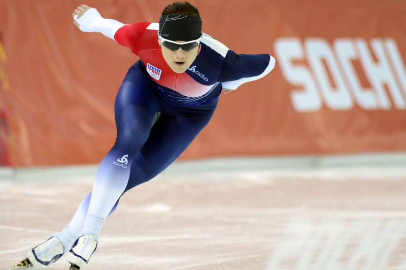 Rychlobruslařka Karolína Erbanová. Rychlobruslařka Karolína Erbanová.