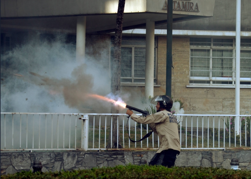 Momentka z demonstrace.