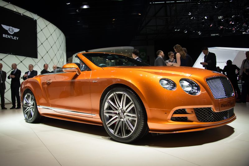 Continental GT Speed v otevřené karosérii.