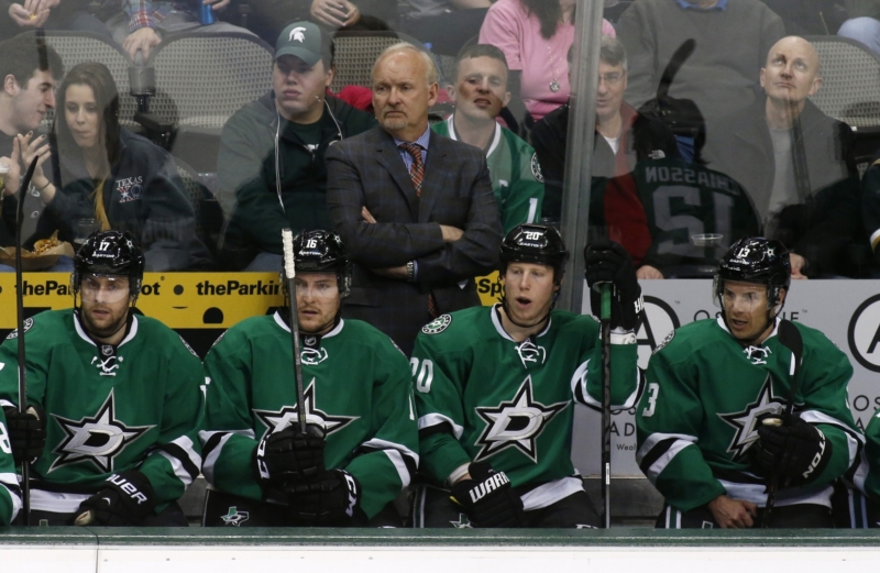 Dallas Stars. Rich Peverley uprostřed. Dallas Stars. Rich Peverley uprostřed.