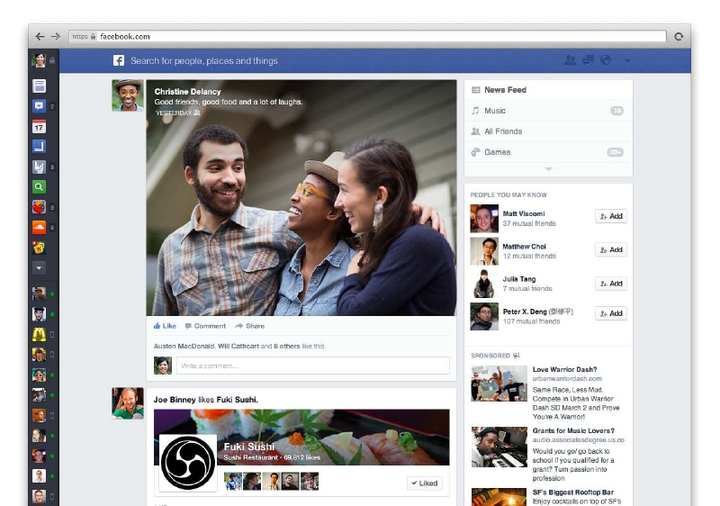 Facebook představil další nepatrné vzhledové změny. 