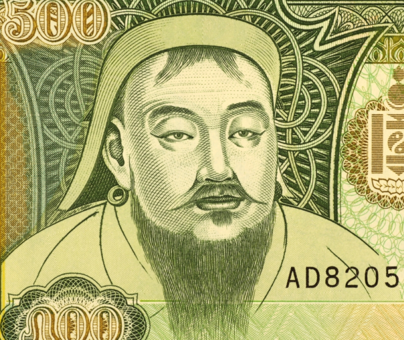 Sjednotitel mongolských kmenů Čingischán. Sjednotitel mongolských kmenů Čingischán.
