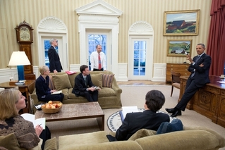 Obama se svými bezepčnostními poradci.