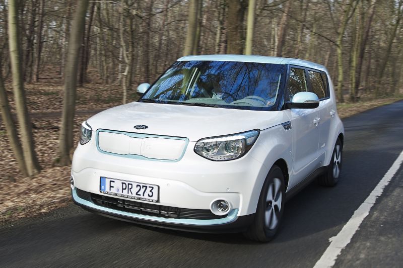Originální exteriér elektromobilu Kia Soul EV.