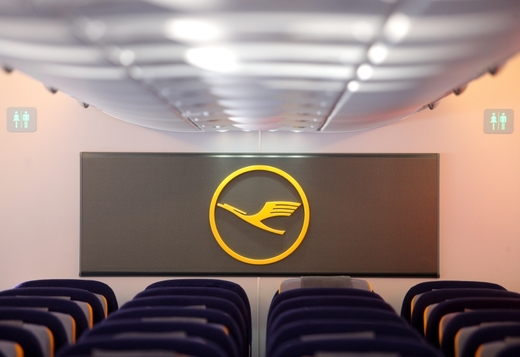 Interiér obřího Airbusu.