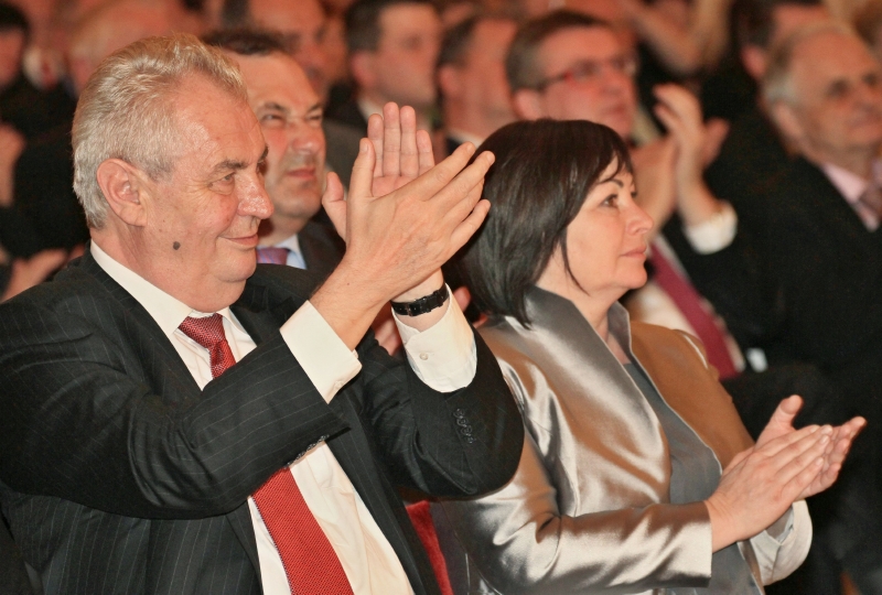 Miloš Zeman s chotí Ivanou.