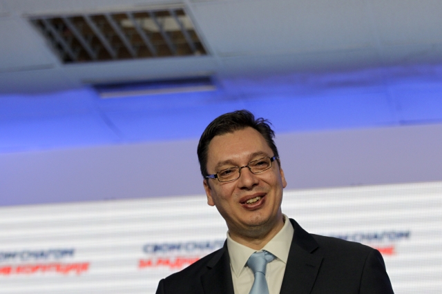 Dosavadní vicepremiér Aleksandar Vučič může slavit.