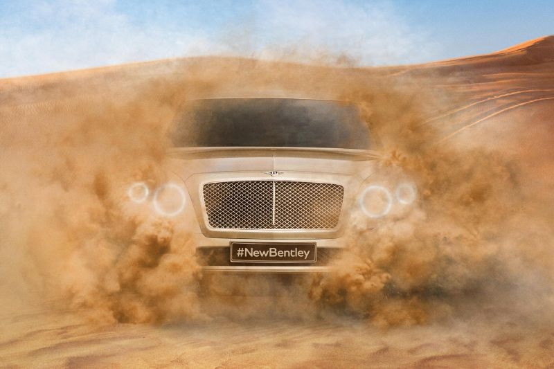 SUV značky Bentley je zatím zahaleno tajemstvím.
