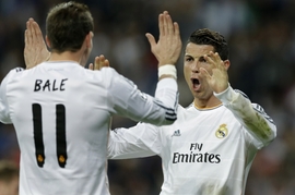 Cristiano Ronaldo a Gareth Bale.