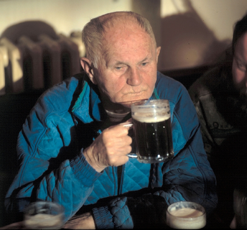 Bohumil Hrabal na snímku z roku 1993.