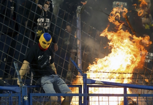 Momentka z tribun.