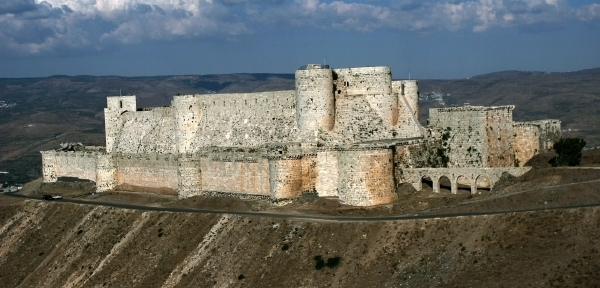 Slavný křižácký hrad Krak des Chevaliers. Slavný křižácký hrad Krak des Chevaliers.