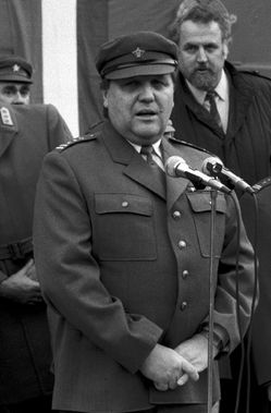 Miroslav Štěpán, šéf pěsti dělnické třídy - Lidových milicí.