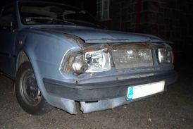 Takhle dopadlo auto po střetu se srnou.