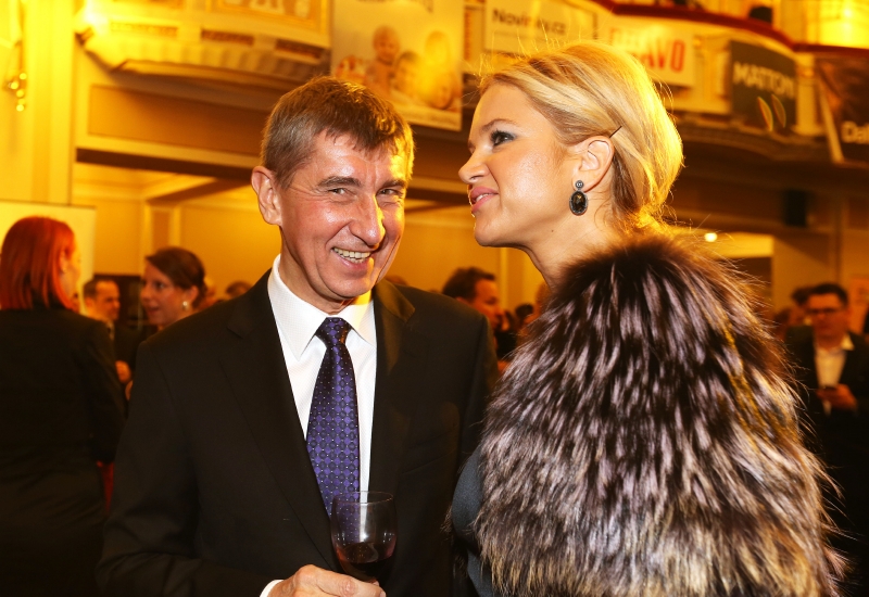 Andrej Babiš s partnerkou Monikou.