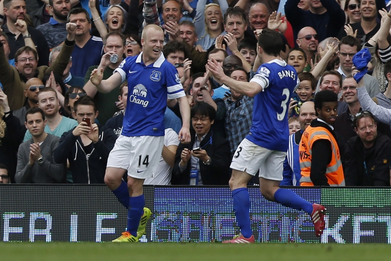 Radost fotbalistů Evertonu.