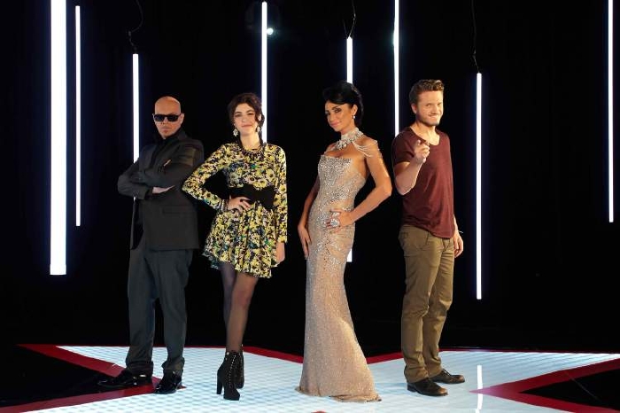 Porotci soutěže X Factor. 