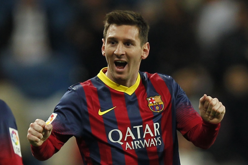 Barcelonský střelec Lionel Messi.
