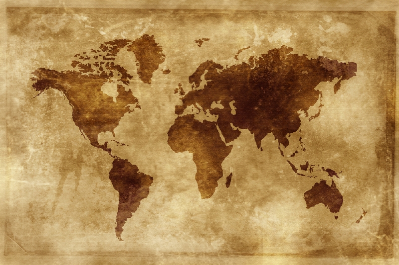 Velikost Severní Ameriky a Eurasie bývá v mapách nadhodnocována.