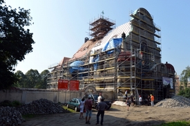 Rekonstrukce novobarokního kostela svaté Máří Magdalény v Liberci.