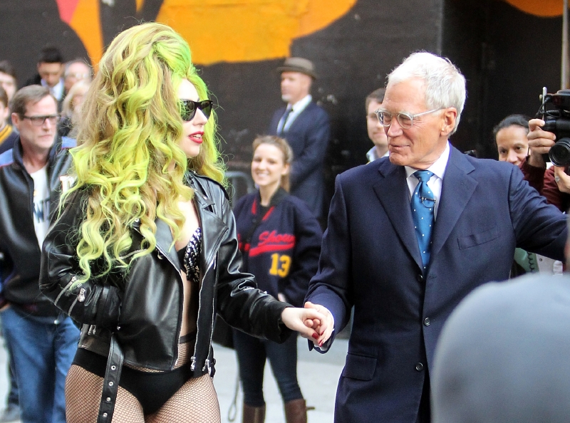 Hostem Davida Lettermana byla i Lady Gaga. 
