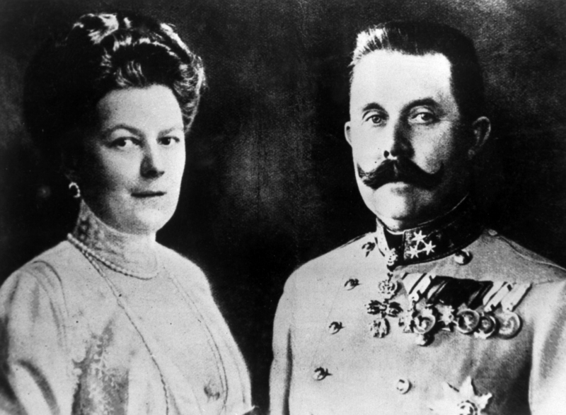 František Ferdinand d'Este s manželkou Žofií Chotkovou.