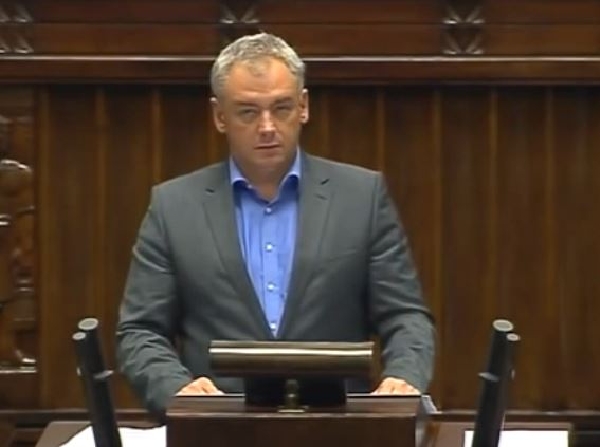 Polský poslanec Aretur Dembski.