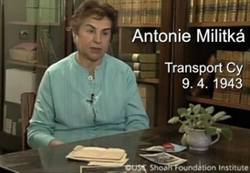 Z Pražského Radiotrhu byla deportována i Antonie Militká.